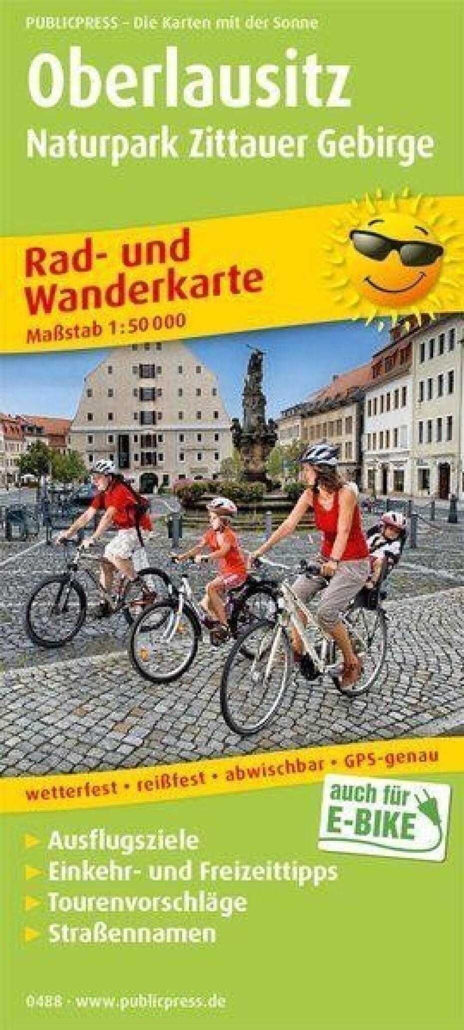 Přírodní park Horní Lužice Žitavské hory 1:50 000 / cyklistická a turistická mapa - main (0)