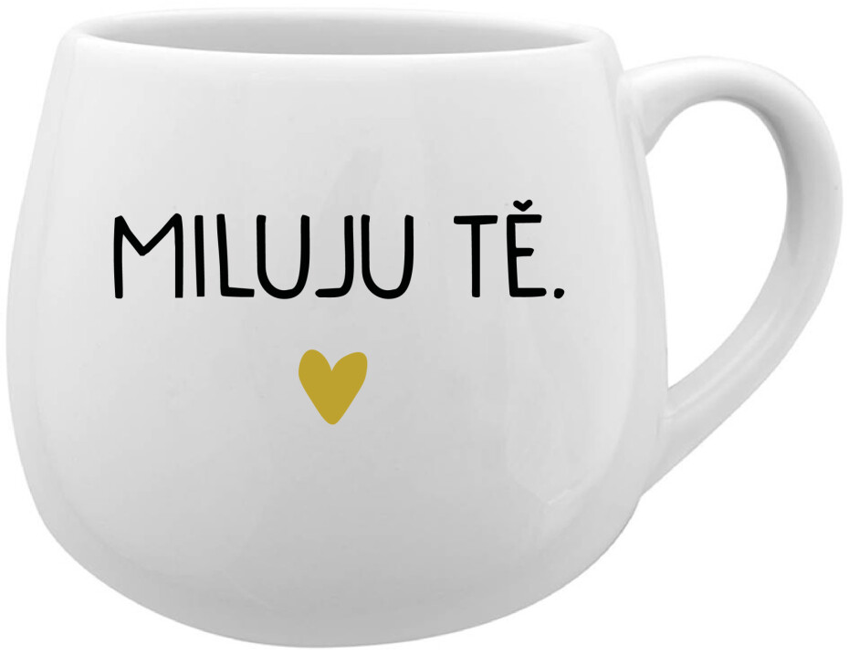 MILUJU TĚ. - bílý keramický hrníček 300 ml - main (0)