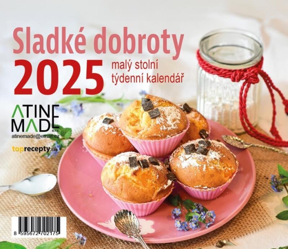 Kalendář 2025 Sladké dobroty, stolní, týdenní, 150 x 130 mm - main (0)