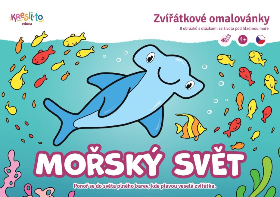Mořský svět – zvířátkové omalovánky pro nejmenší A5 - Filip Škoda - main (0)