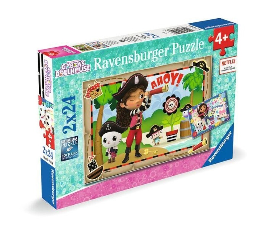 Puzzle Gabby´s Dollhouse 2x24 dílků - main (0)