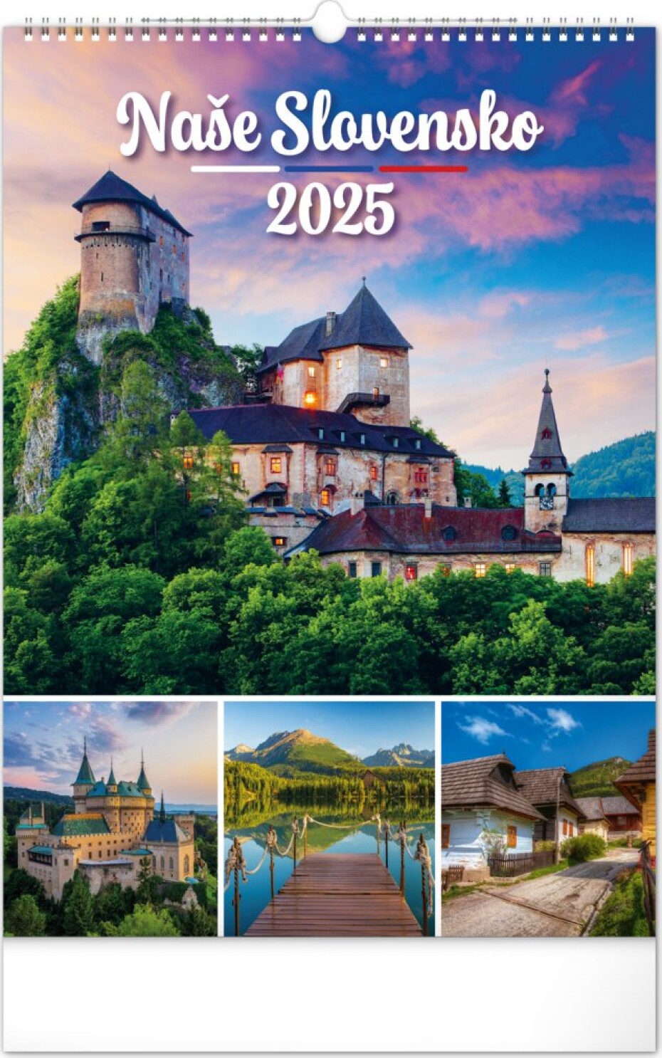NOTIQUE Nástenný kalendár Naše Slovensko 2025, 33 x 46 cm Slovensky - main (0)