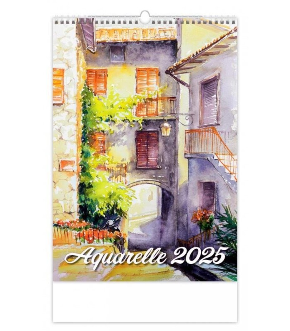 Kalendář nástěnný 2025 - Aquarelle, 1.  vydání - main (0)