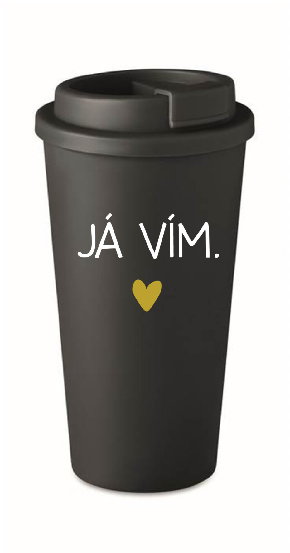 JÁ VÍM. - černý termohrnek 475 ml - main (0)