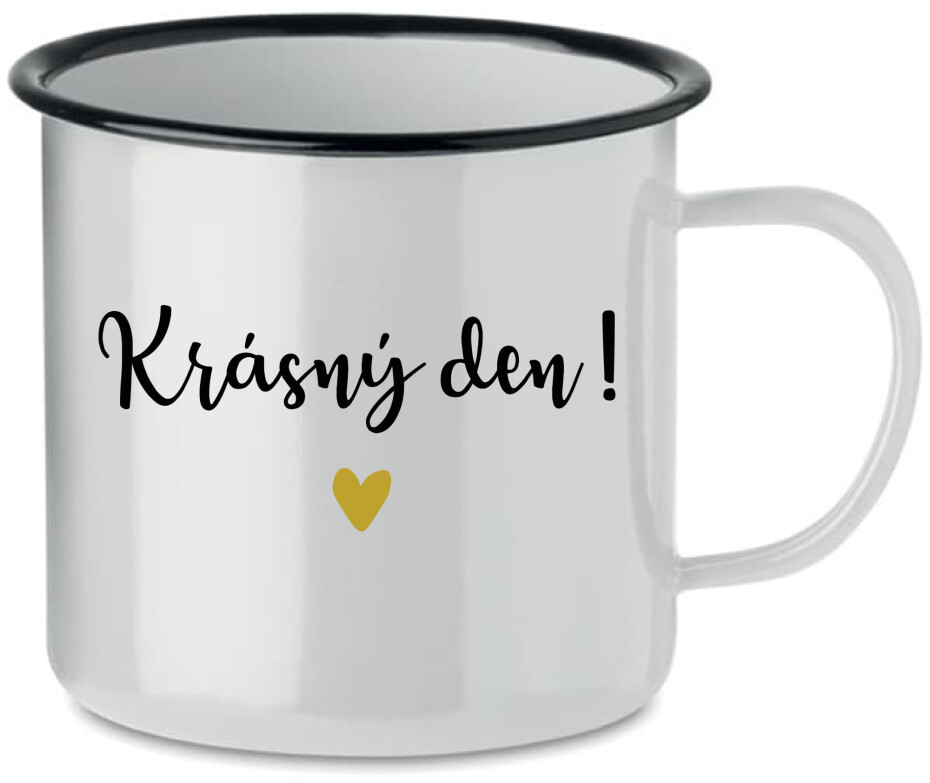 KRÁSNÝ DEN! - bílý plecháček 350 ml - main (0)