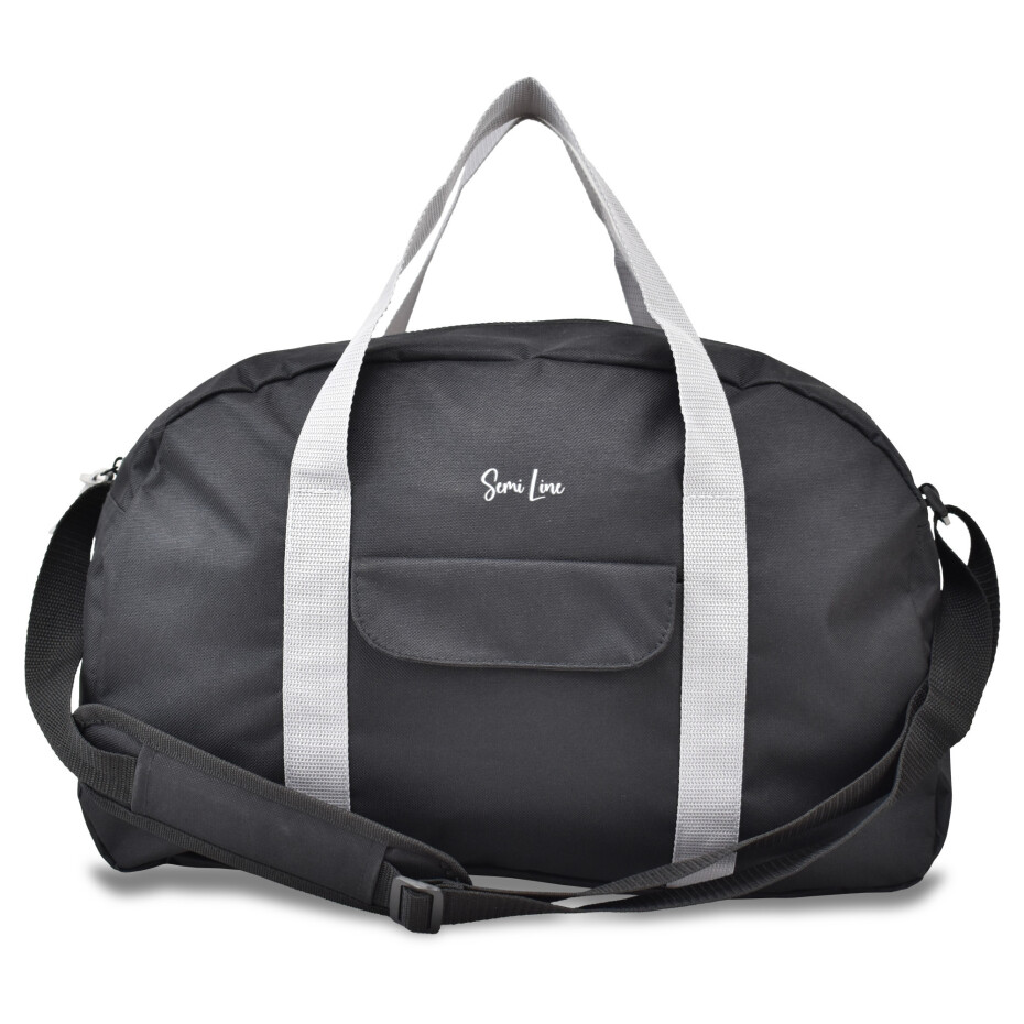 Fitness taška Semiline A3027-1 Black/Grey 45 cm x 29,5 cm x 16,5 cm - main (1)