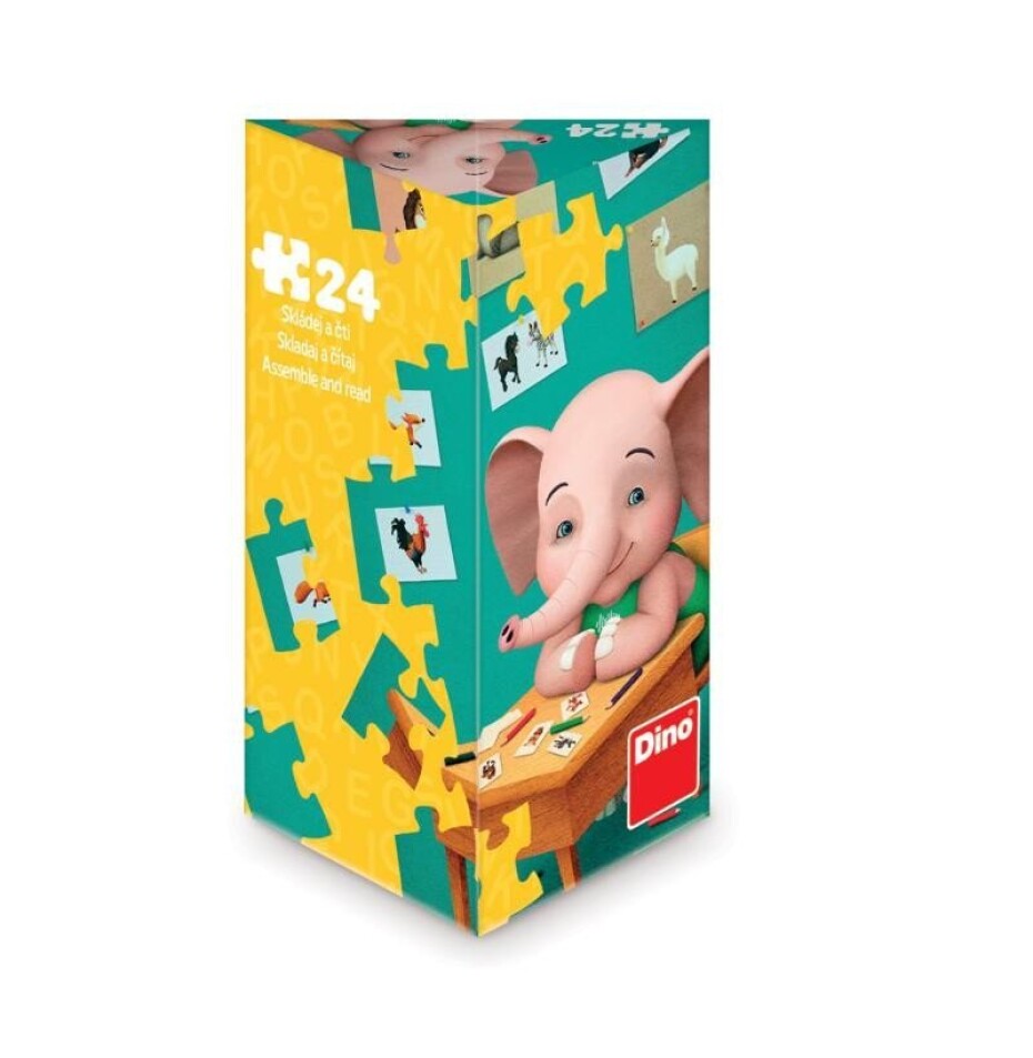 Puzzle triangl Sloník Mio 24 dílků - main (0)