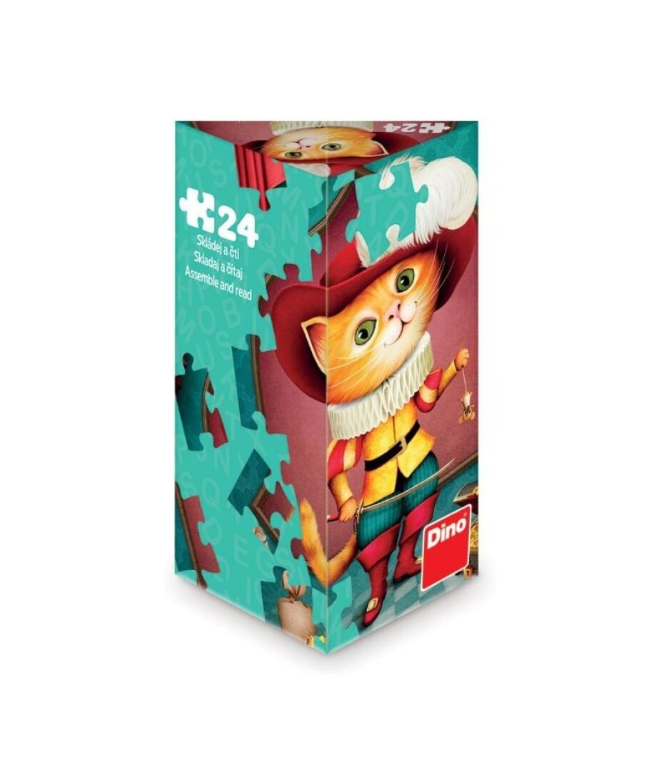 Puzzle triangl Kocour v botách 24 dílků - main (0)