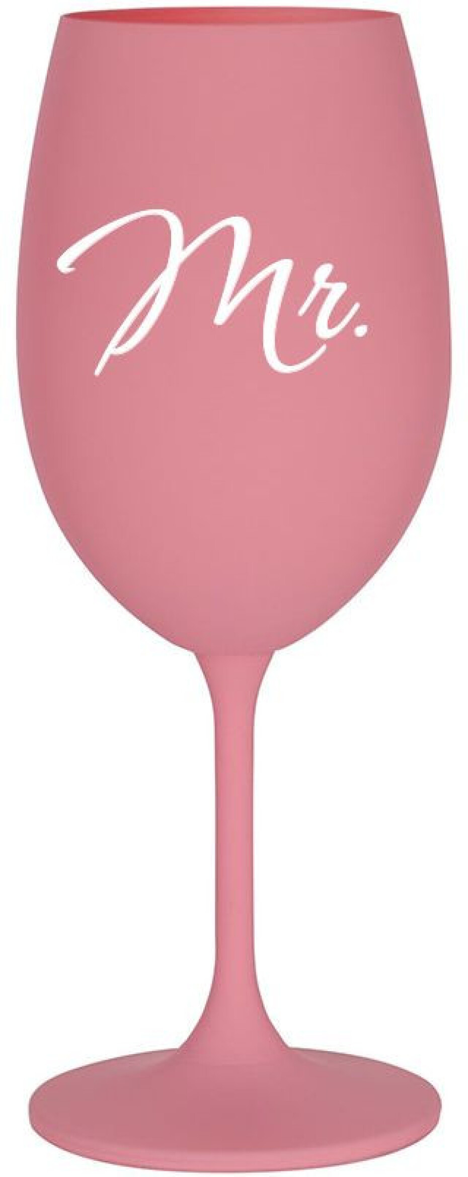 MR. - růžová sklenice na víno 350 ml - main (0)