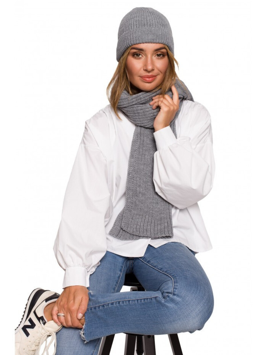 Pletená šála BK081  - BeWear UNI černá - main (0)
