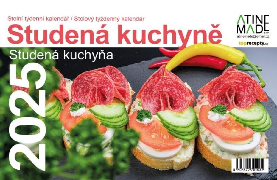 Kalendář 2025 Studena kuchyně, stolní, týdenní, 225 x 150 mm - main (0)