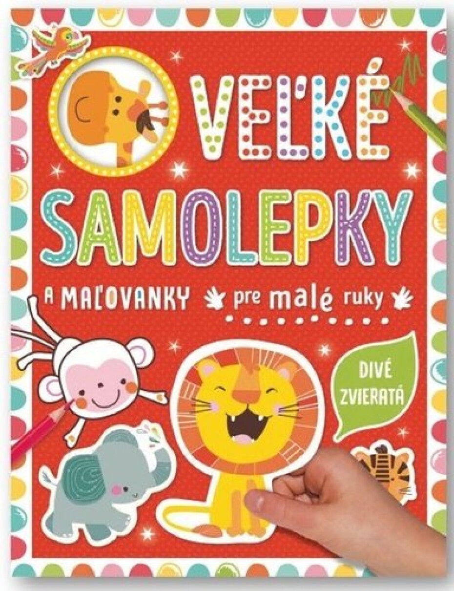Veľké samolepky a maľovanky pre malé ruky Divé zvieratá - main (0)