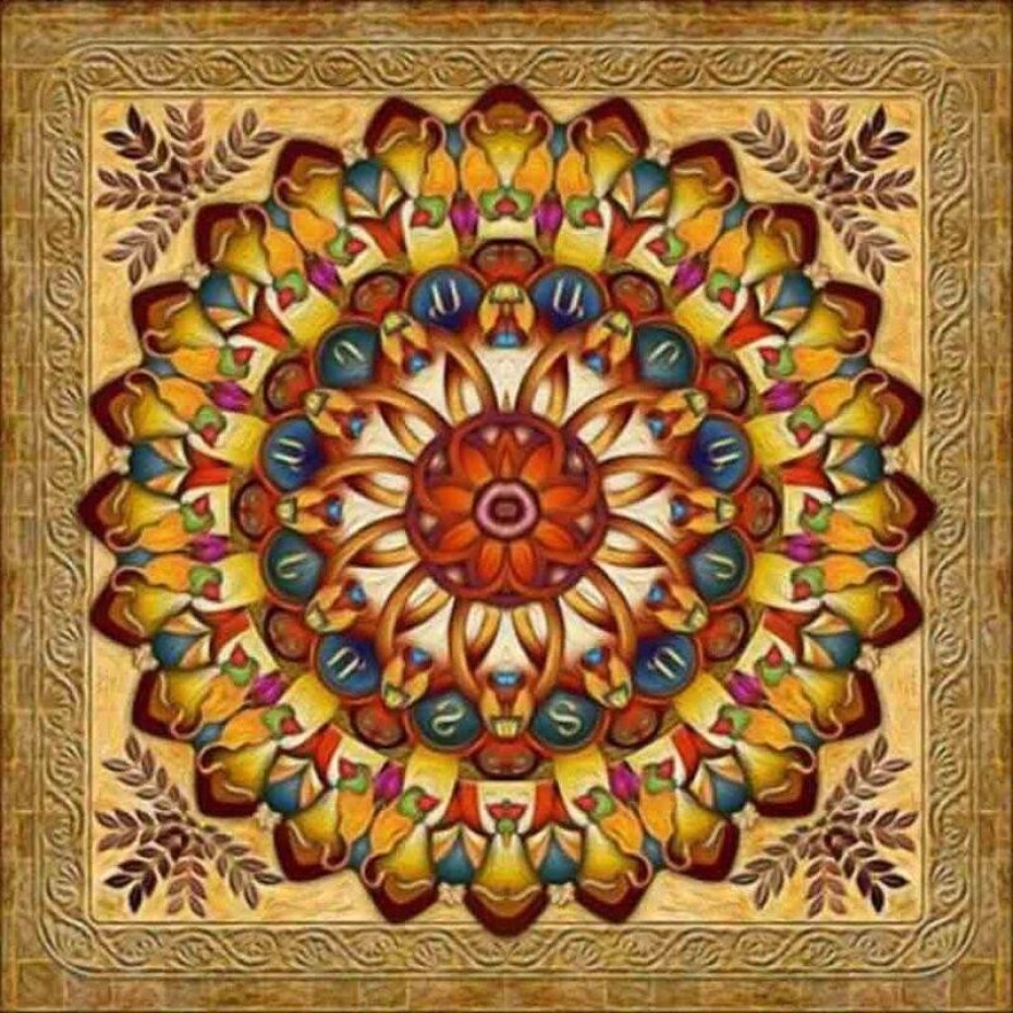 Diamantový obrázek 7D - Mandala 30 x 30 cm - main (0)