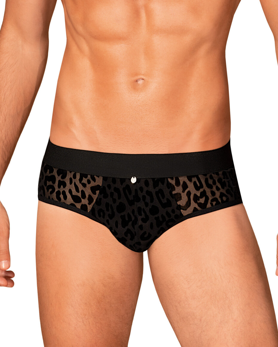 Pánské slipy otevřené Azmeron jockstrap - Obsessive černá S/M - main (3)