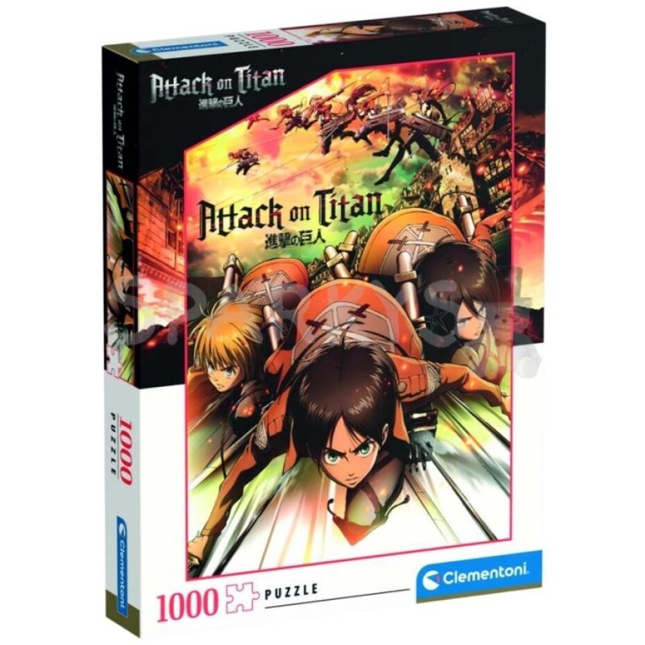 Clementoni Puzzle Anime Collection: Attack on Titan 1000 dílků - Comansi - main (0)
