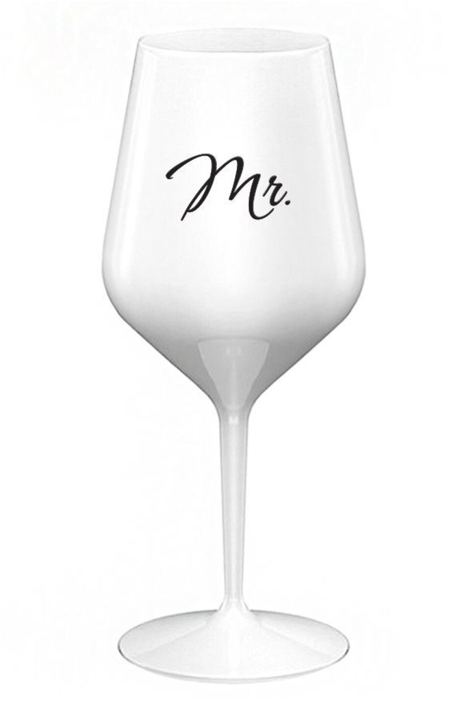 MR. - bílá nerozbitná sklenice na víno 470 ml - main (0)
