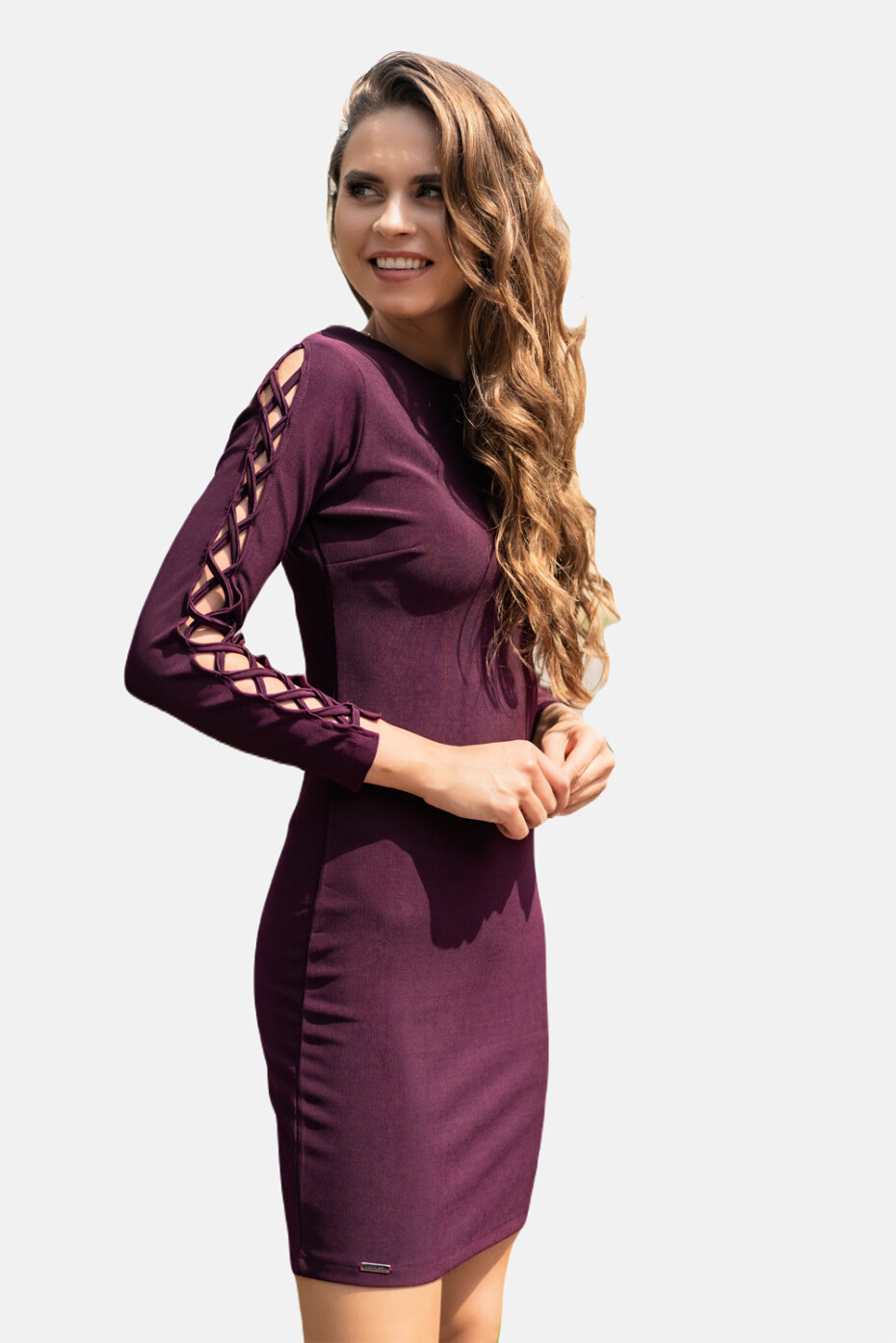 Merribel Šaty Merciana Plum S - main (6)