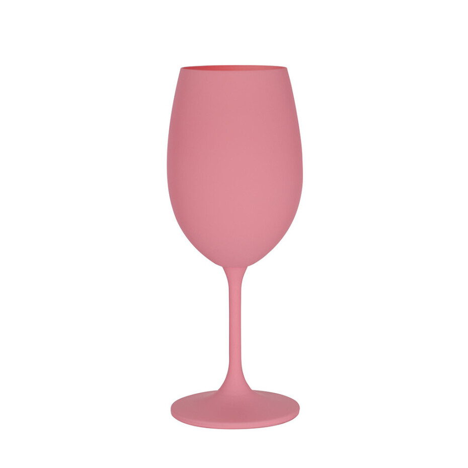 Růžová sklenice na víno 350 ml - main (0)
