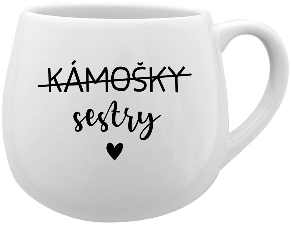 KÁMOŠKY SESTRY - bílý keramický hrníček 300 ml - main (0)