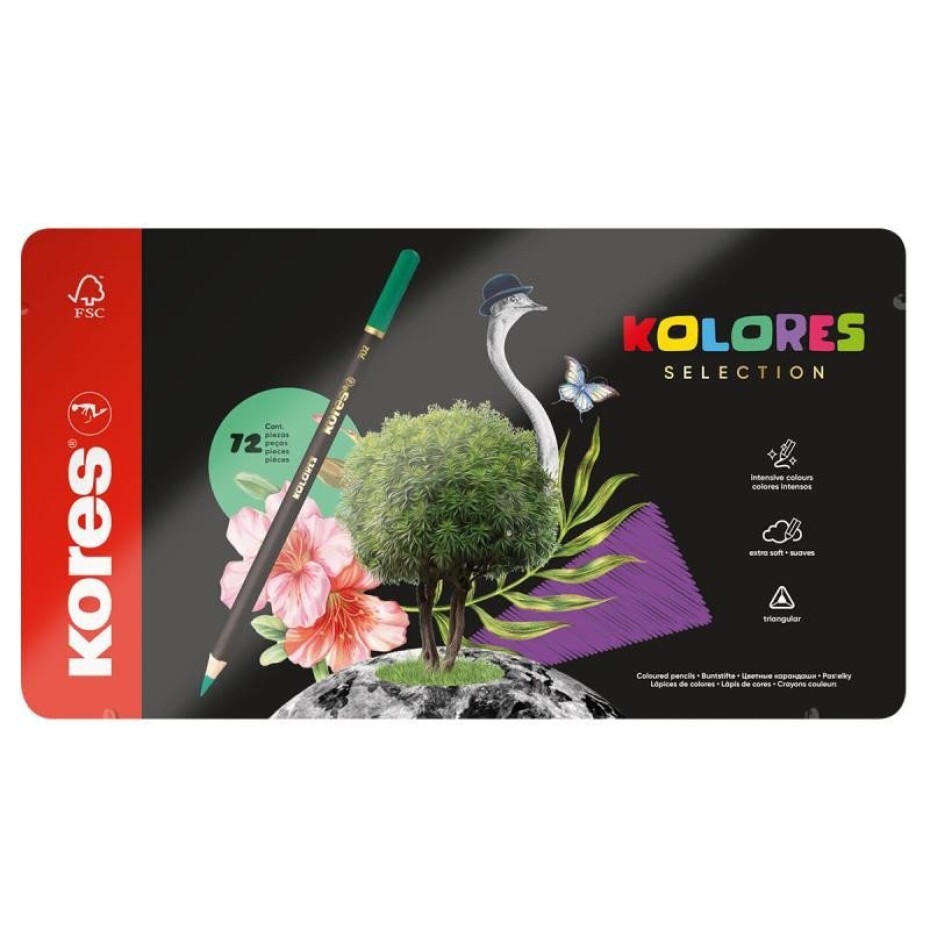 Kores Trojhranné pastelky Kolores Selection - 72 barev - main (0)
