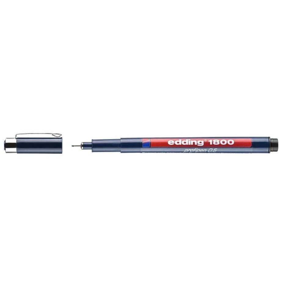 Edding Popisovač 1800 - černý, 0,5 mm - main (0)
