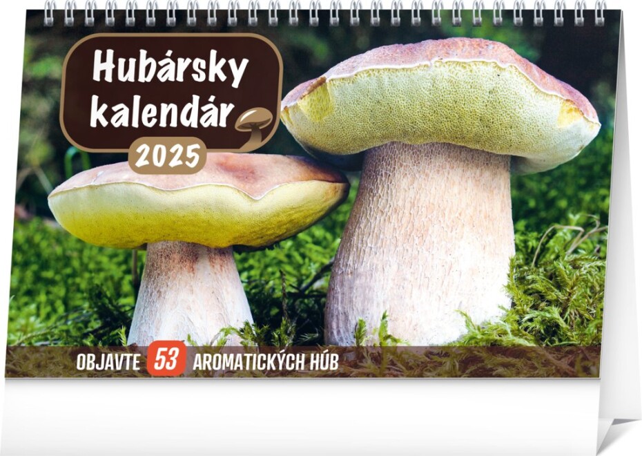NOTIQUE Stolový Hubársky kalendár 2025, 23,1 x 14,5 cm Slovensky - main (0)