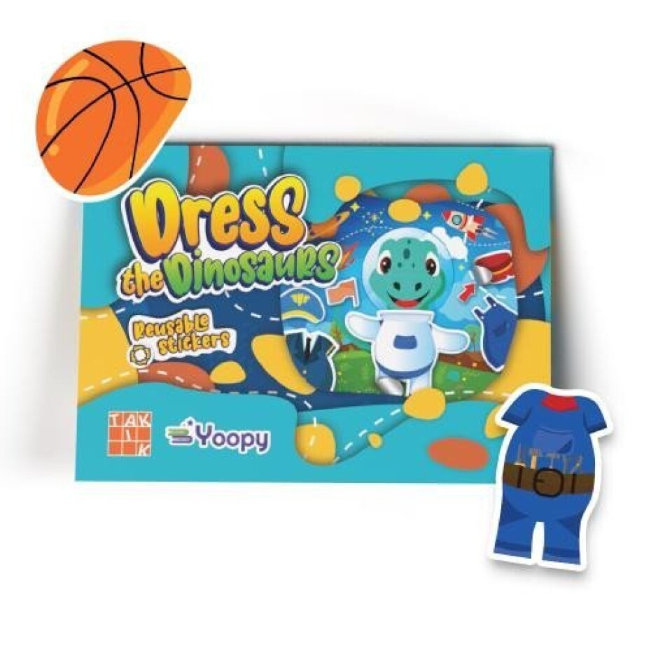 Sada s nálepkami - Obleč si dinosaury - main (0)