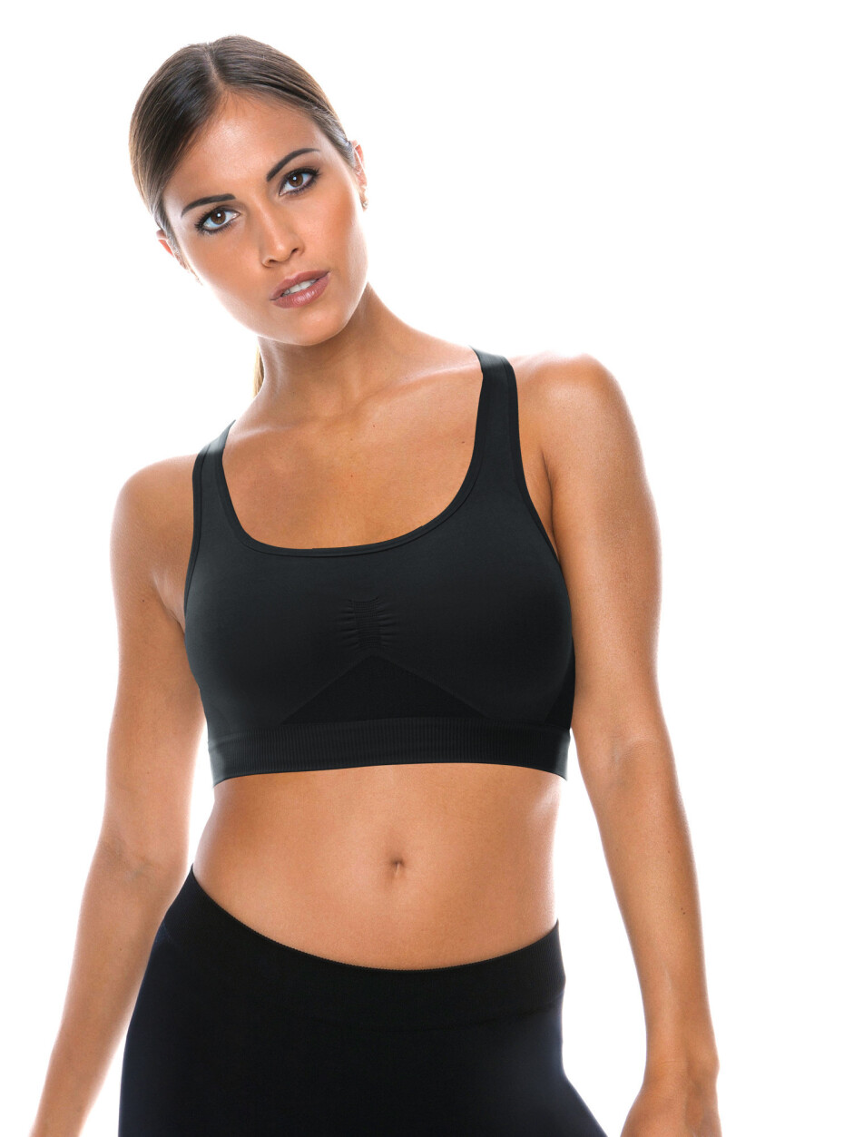 Sportovní dámský top active-fit Barva: Černá, Velikost: L/XL - main (1)
