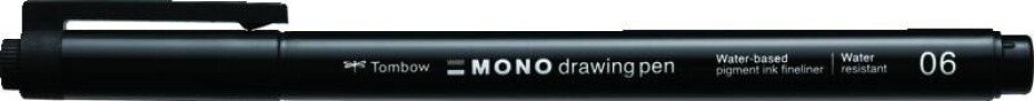 Tombow Fineliner MONO drawing pen - hrot 06 černá - main (0)