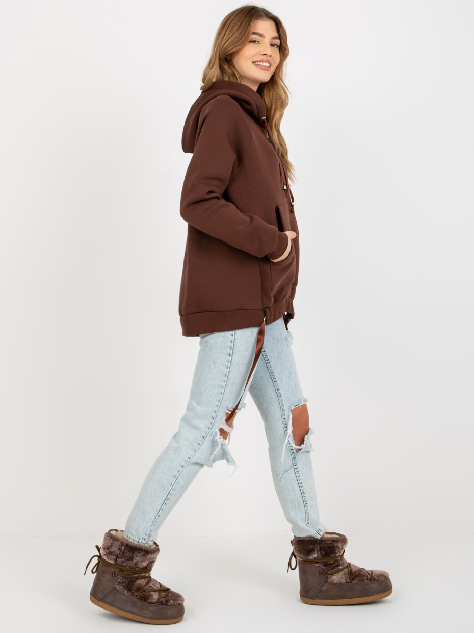 Mikina TW BL 1003.95P tmavě hnědá XL - main (8)