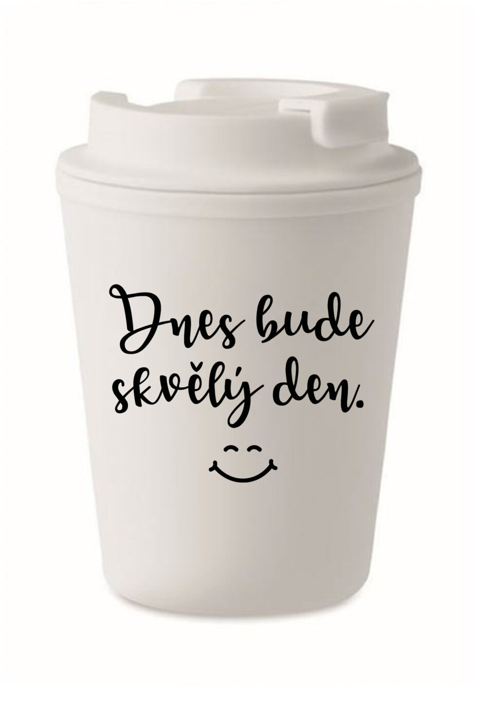 DNES BUDE SKVĚLÝ DEN. - bílý termohrnek 300 ml - main (0)