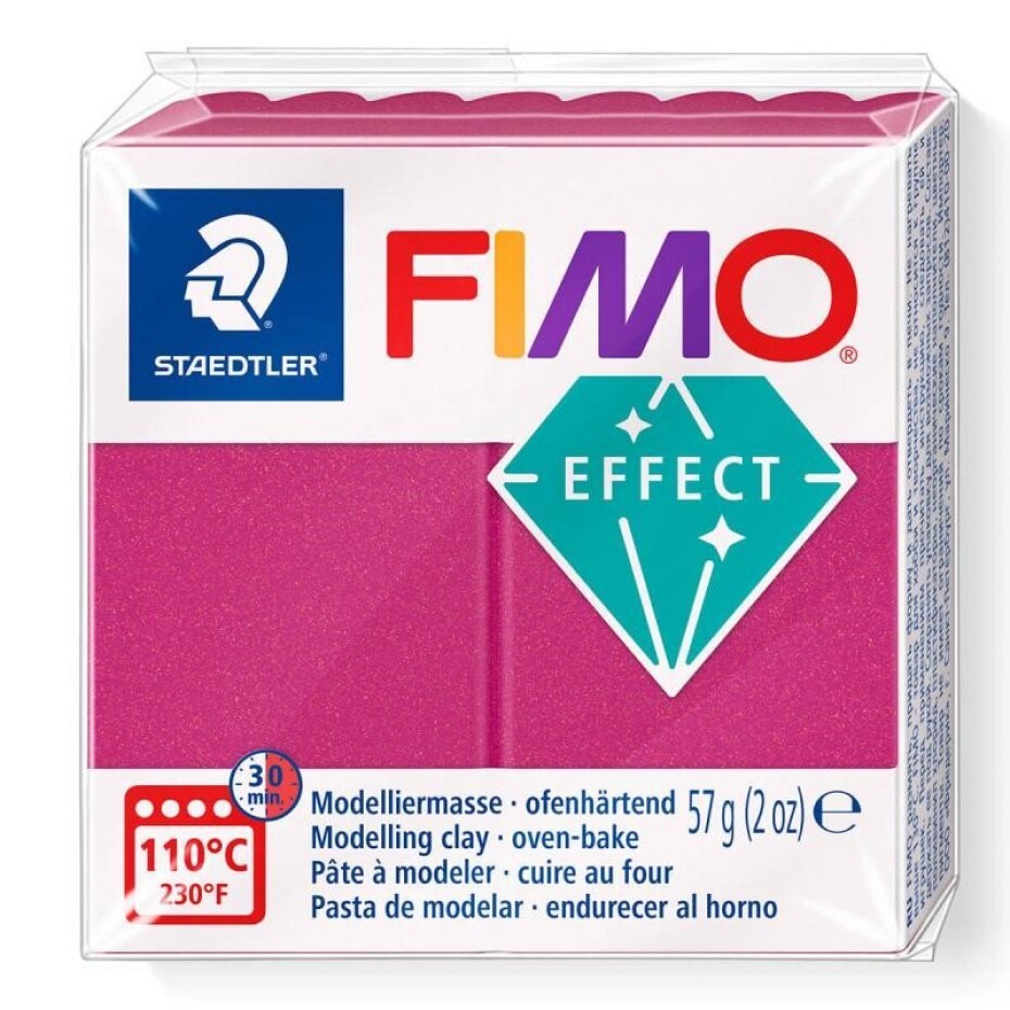 FIMO efekt 57g - metalická červená - main (0)