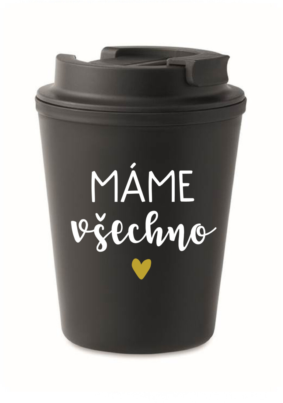 MÁME VŠECHNO - černý termohrnek 300 ml - main (0)