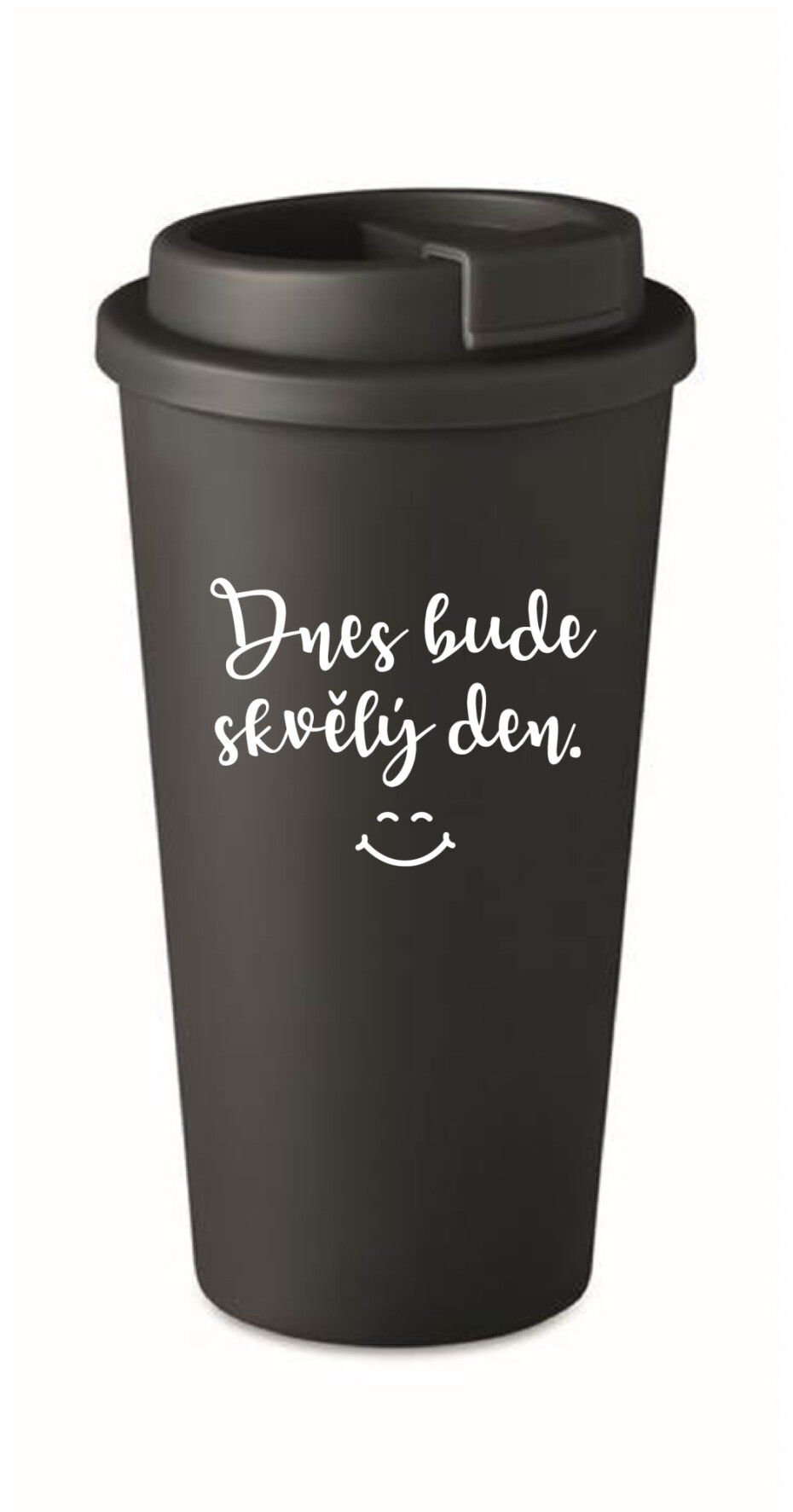 DNES BUDE SKVĚLÝ DEN. - černý termohrnek 475 ml - main (0)