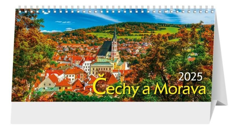Kalendář 2025 Čechy a Morava, stolní, 29,7 x 13,8 cm - main (0)