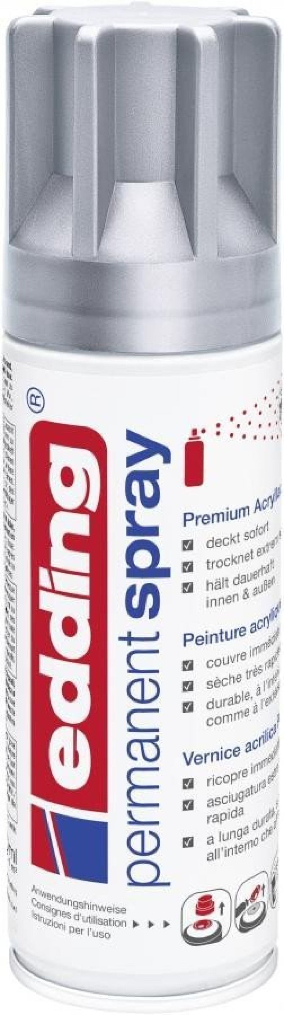 Edding Akrylový sprej 5200 - stříbrná matná 923 - main (0)