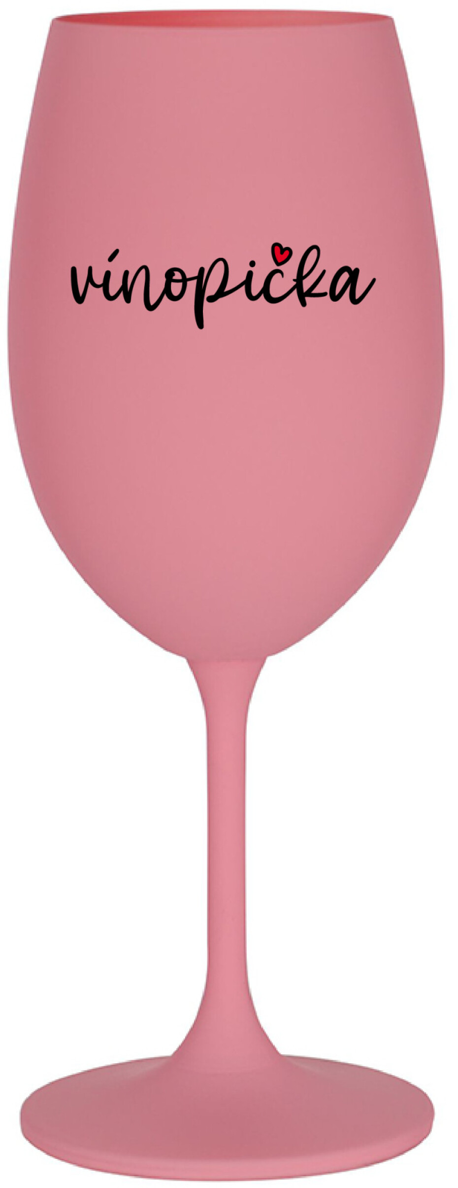 VÍNOPIČKA - růžová sklenice na víno 350 ml - main (0)
