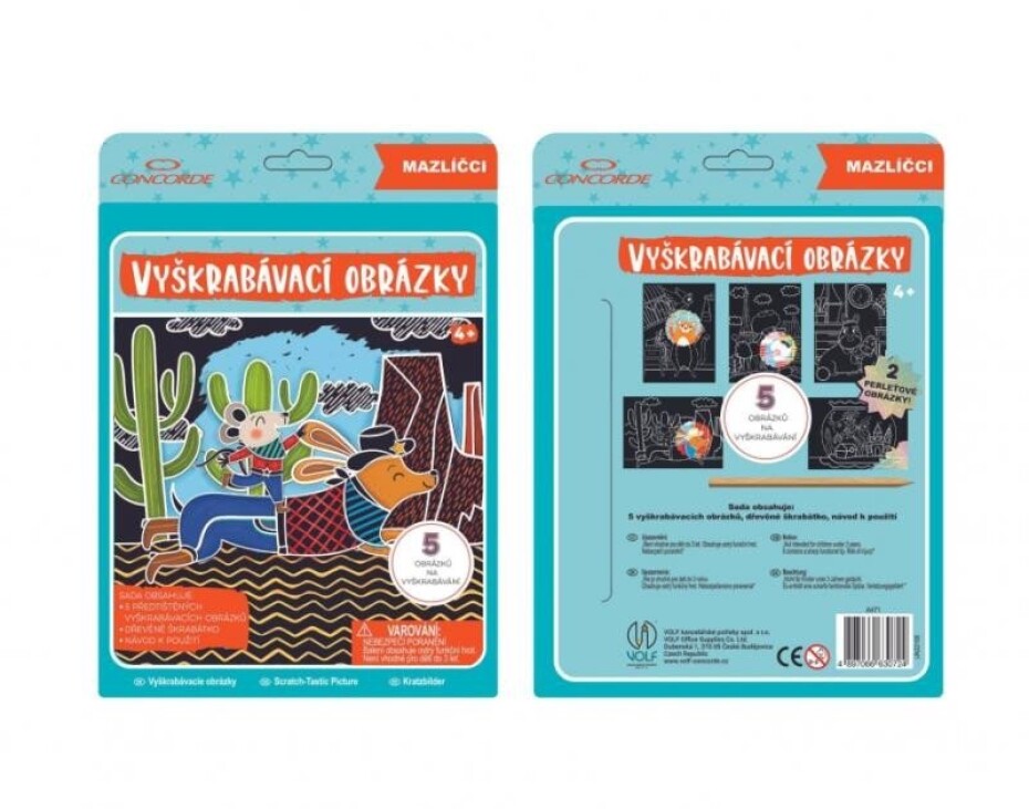 Concorde Vyškrabávací obrázky - Mazlíčci - main (0)