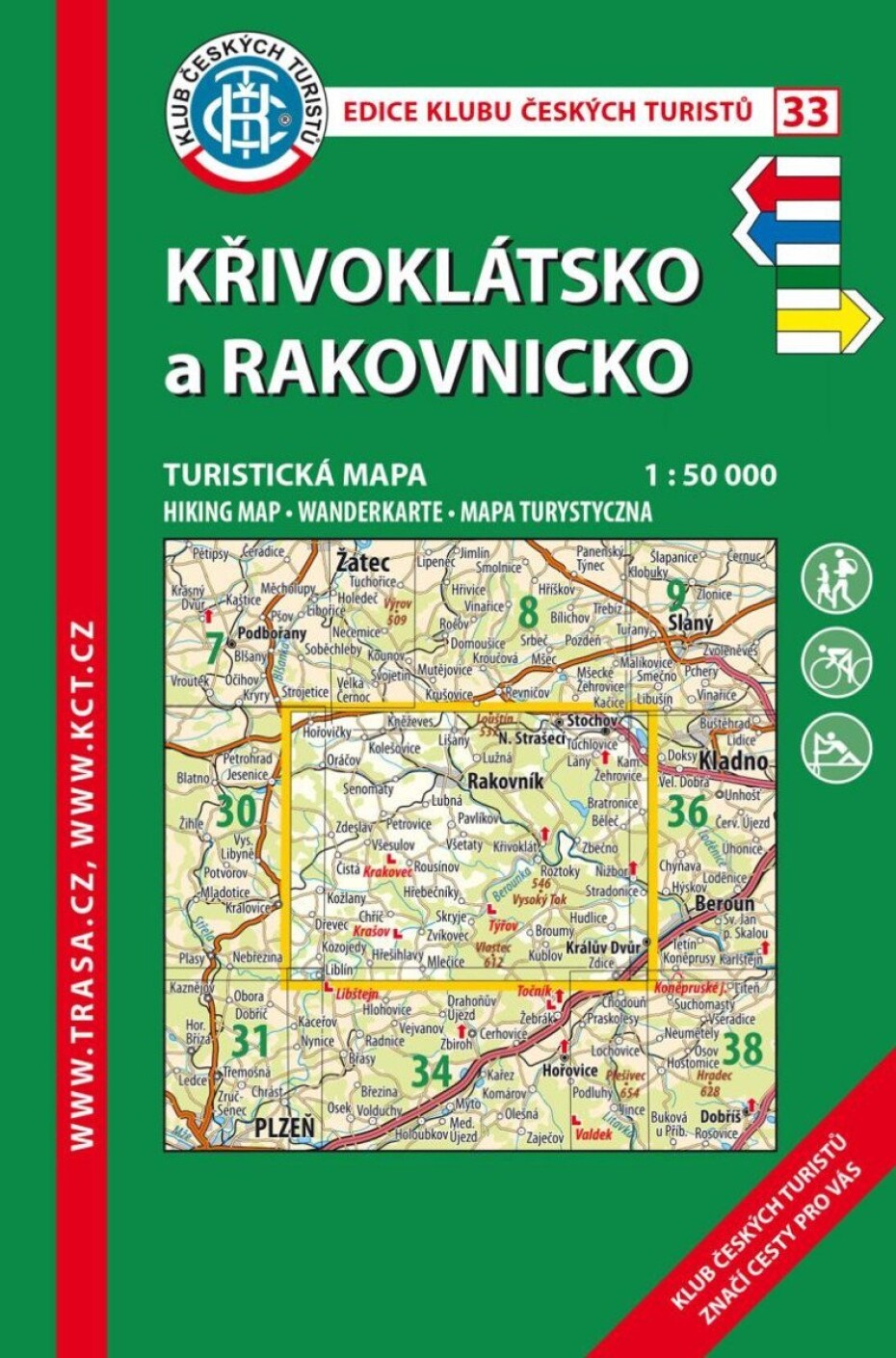 KČT 33 Křivoklátsko, Rakovnicko 1:50 000/ 8. vydání 2023 - main (0)
