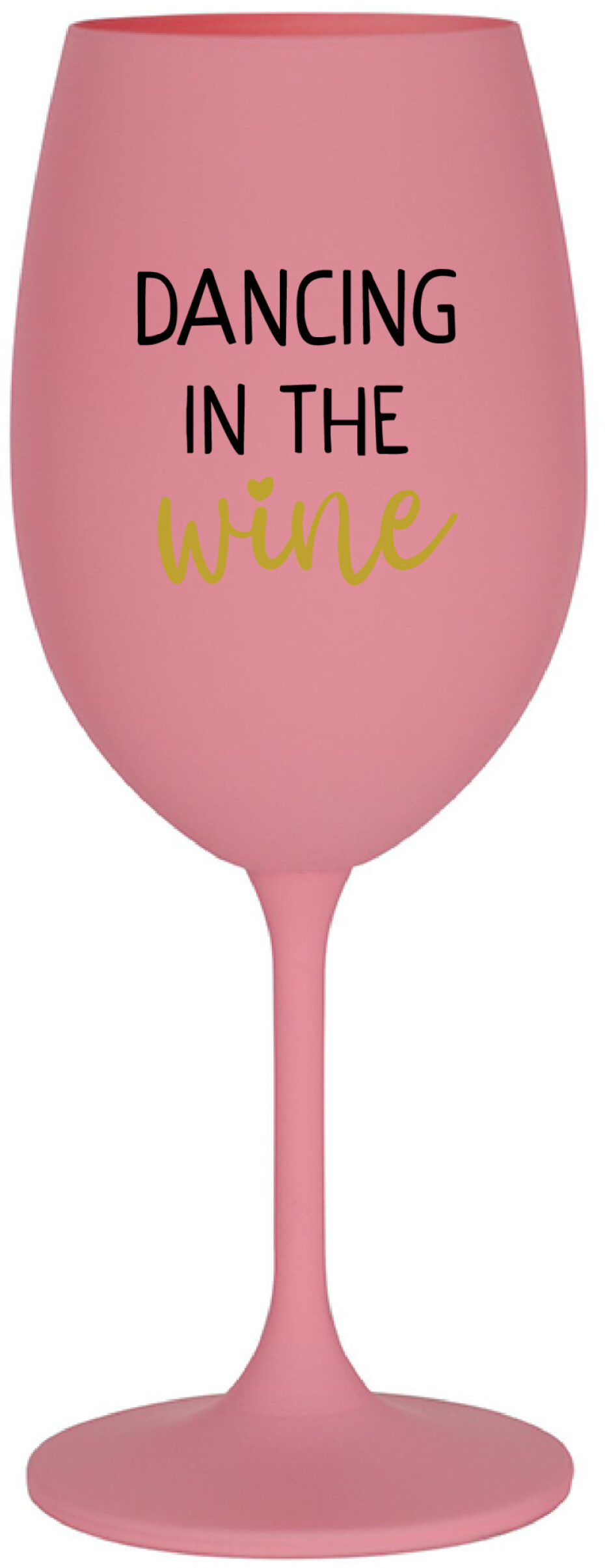 DANCING IN THE WINE - růžová sklenice na víno 350 ml - main (0)