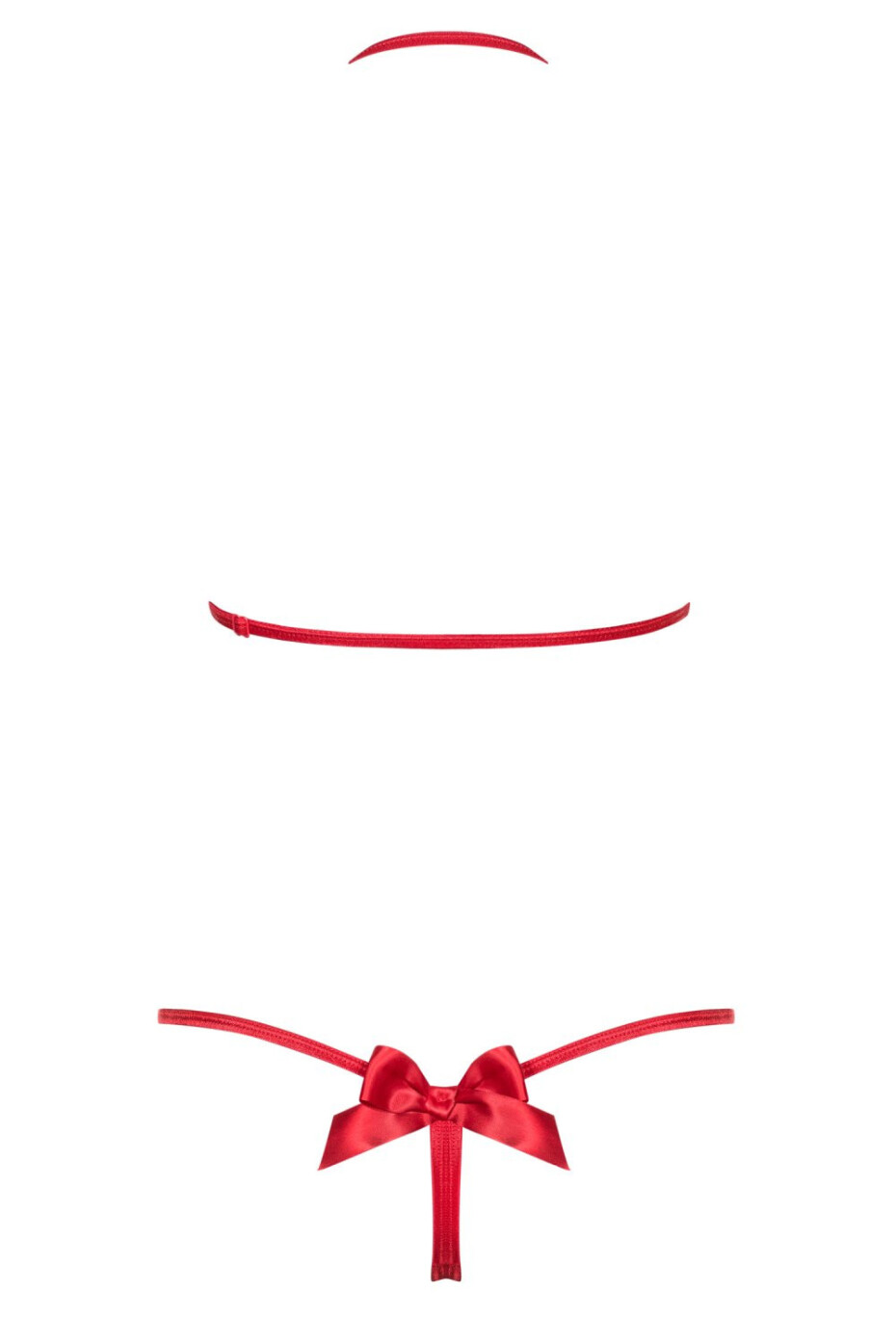 Erotické body Giftella teddy - OBSESSIVE Červená L/XL - main (1)