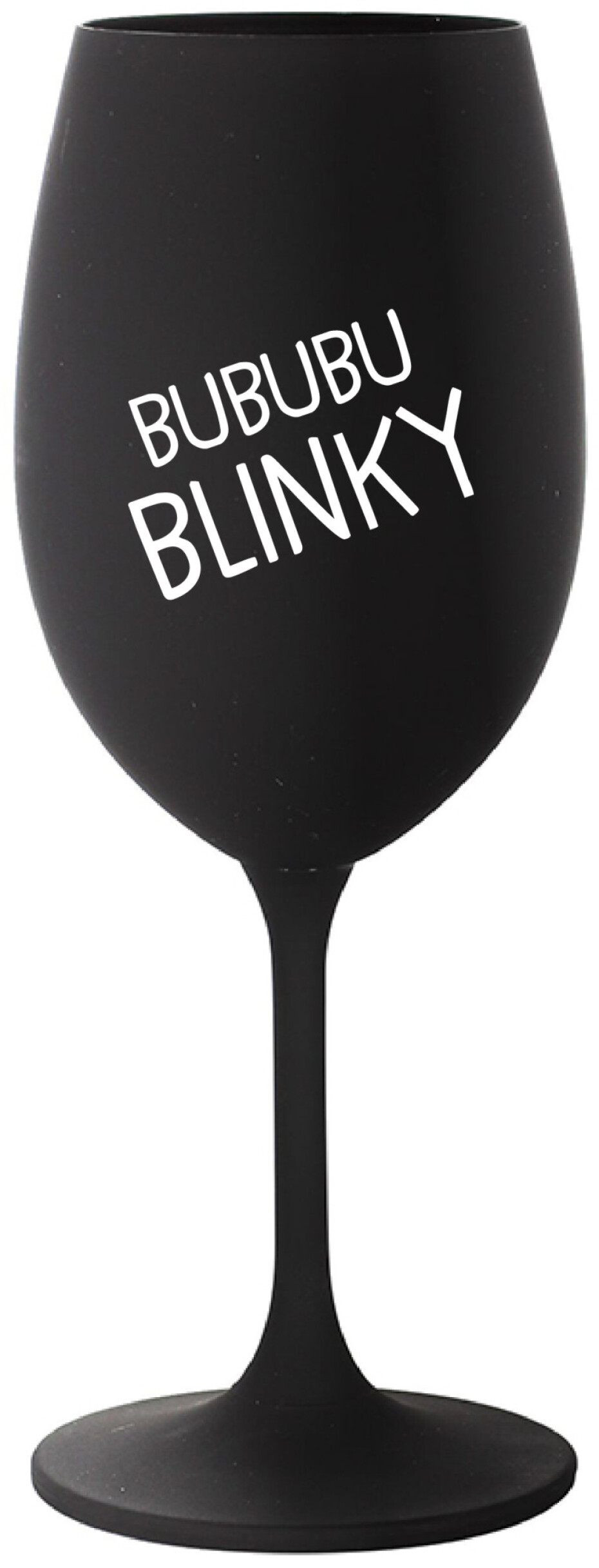 BUBUBUBLINKY - černá sklenice na víno 350 ml - main (0)