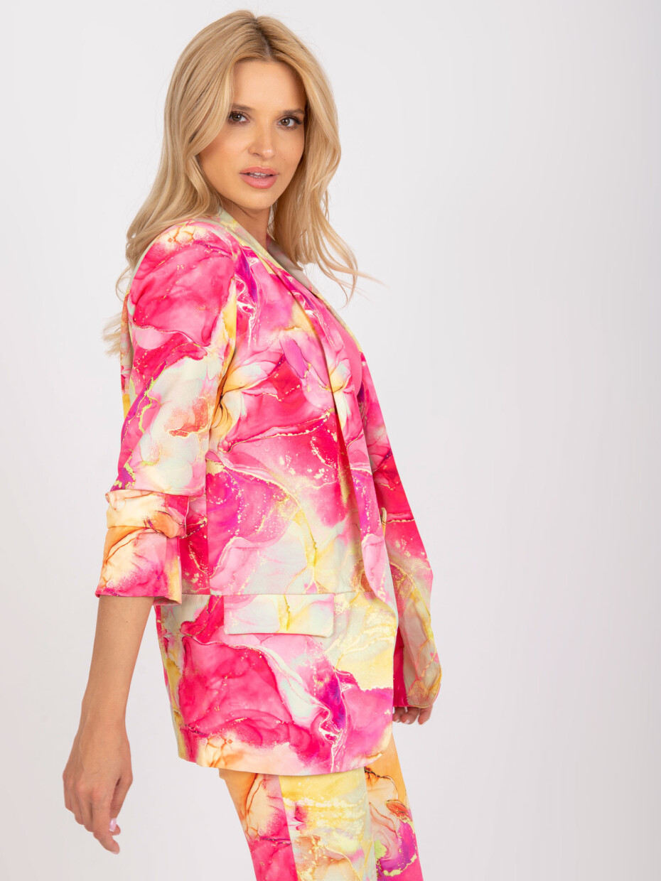 Dámské sako DHJ MA 7684A 1.22X růžová - FPrice XL - main (3)