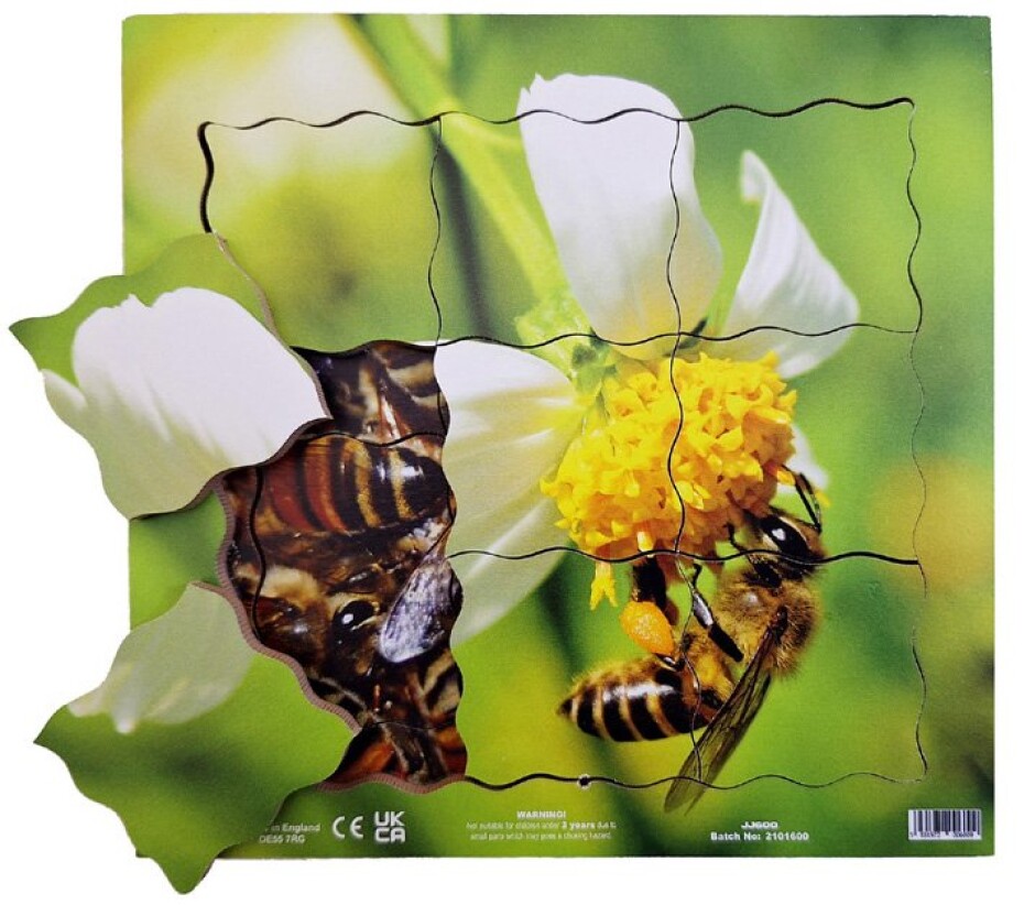 Just Jigsaws 600 Včela a její životní cyklus - dřevěné vrstvené puzzle 19 dílů - main (0)