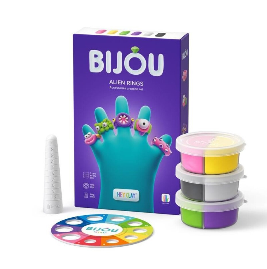 Hey Clay Bijou kreativní sada - Prstýnky - TM Toys - main (0)