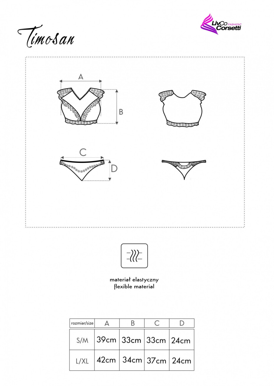Pikantní set Timosan - LivCo Corsetti černá L/XL - main (0)