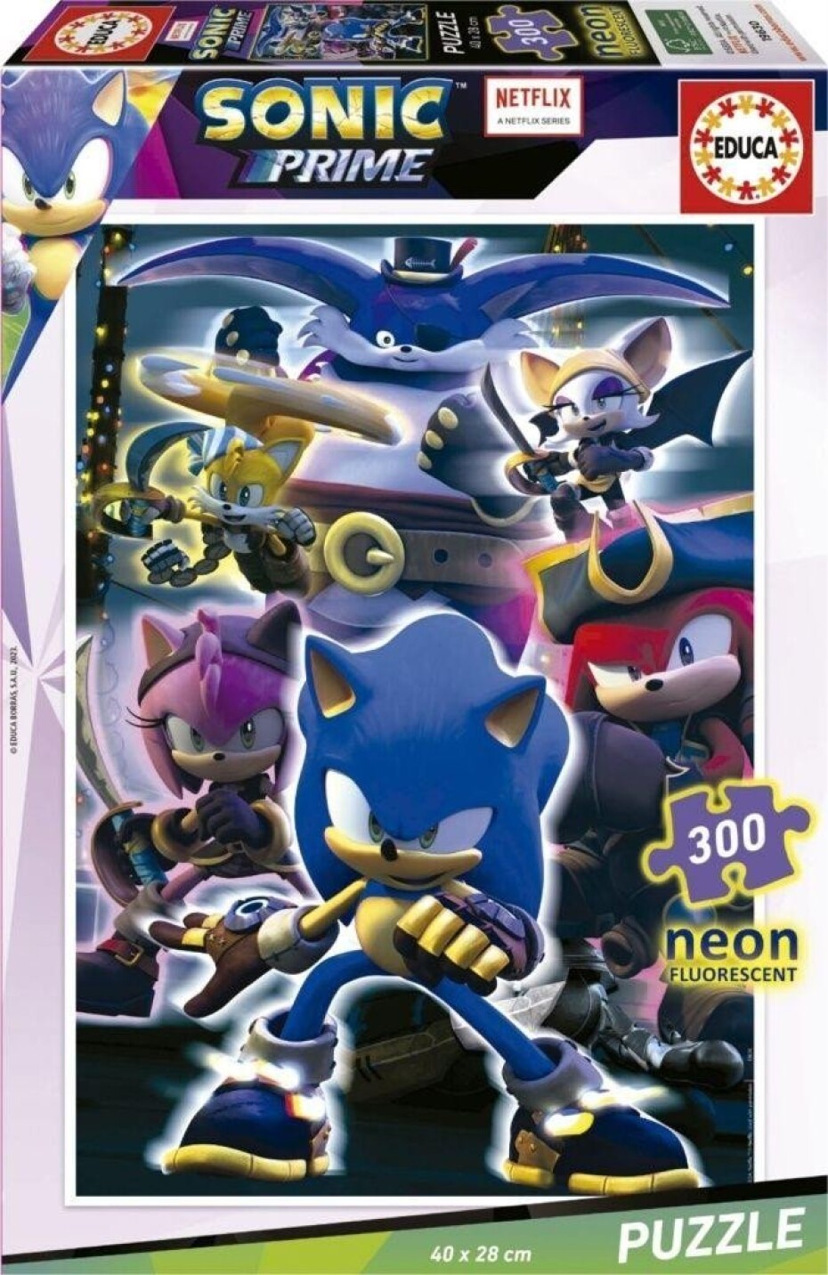 Puzzle svítící Sonic Prime 300 dílků - main (0)