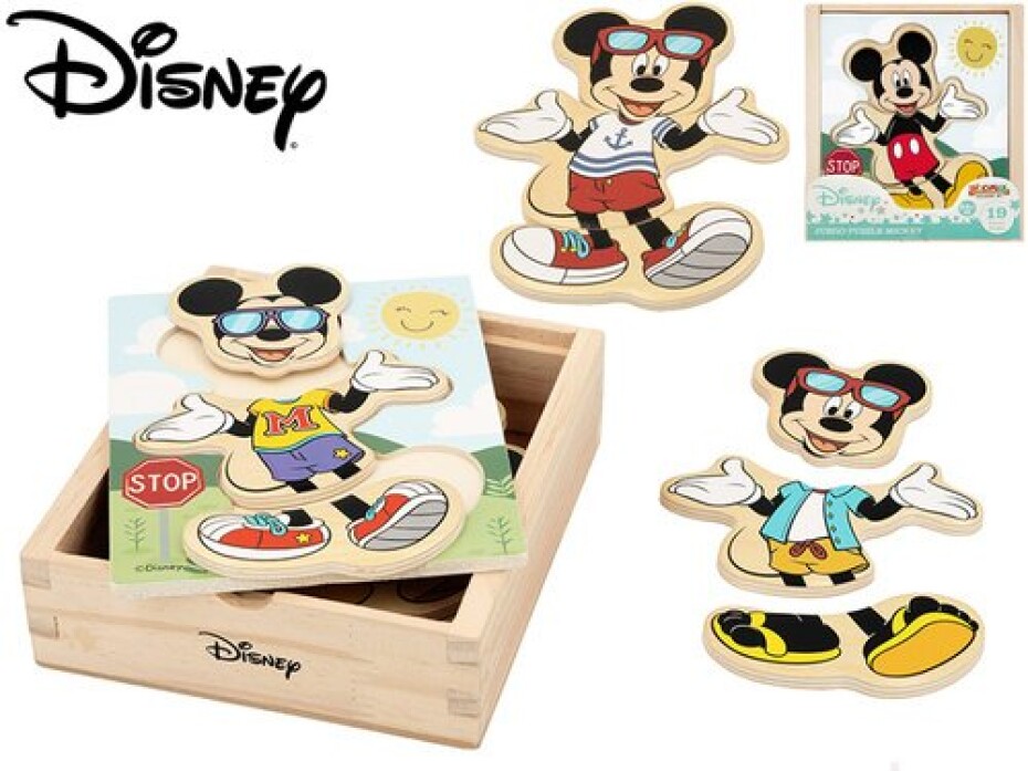 Obleč Mickeyho Vkládačka dřevěná - main (0)
