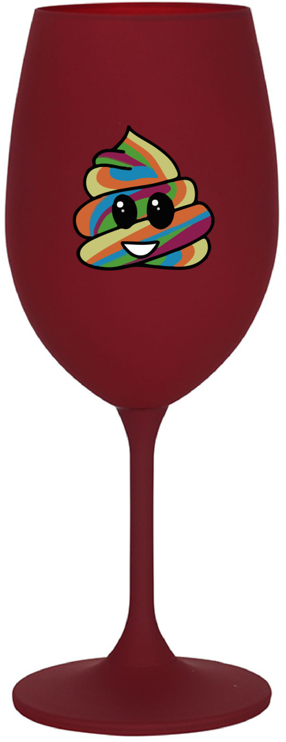 DUHOVÉ VESELÉ EE - bordo sklenice na víno 350 ml - main (0)