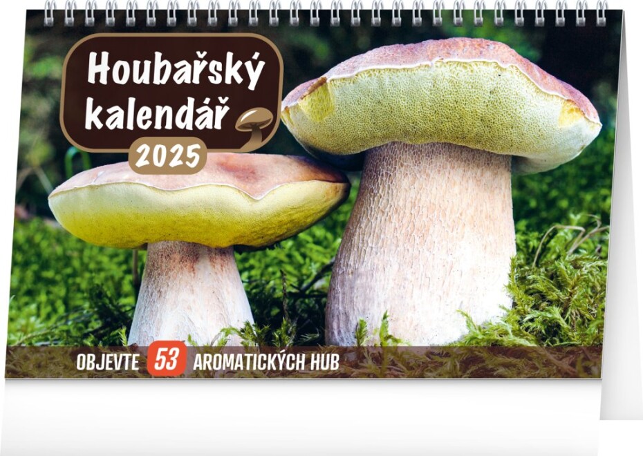 Kalendář 2025 stolní: Houbařský, 23,1 × 14,5 cm - main (0)